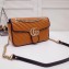 Gucci Diagonal GG Marmont Small Shoulder Bag 443497 Brown 2019