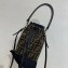 Fendi Roma Amor Fabric FF Motif Mon Tresor Mini Bucket Bag Black 2019