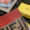Fendi F is Fendi Leather Flat Card Holder Red 2019