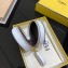 Fendi FF Leather Circular Bag Charm White 2019