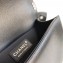 Chanel Caviar Leather Boy Flap Medium Bag Black/Silver