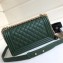 Chanel Caviar Leather Boy Flap Medium Bag Green