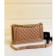Chanel Caviar Leather Boy Flap Medium Bag Caramel