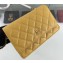 Chanel Caviar Leather Wallet On Chain WOC Bag A33814 Yellow 2019