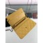 Chanel Caviar Leather Wallet On Chain WOC Bag A33814 Yellow 2019