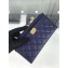 Chanel Caviar Leather Boy Pouch Clutch Bag A84478 Navy Blue