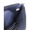 Chanel Caviar Leather Boy Pouch Clutch Bag A84478 Navy Blue