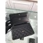 Chanel Grained Leather Boy Wallet On Chain WOC Bag A80287 Black/Silver