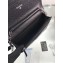 Chanel Grained Leather Boy Wallet On Chain WOC Bag A80287 Black/Silver