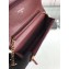 Chanel Grained Leather Boy Wallet On Chain WOC Bag A80287 Burgundy/Gold