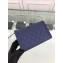 Chanel Grained Leather Boy Wallet On Chain WOC Bag A80287 Navy Blue/Gold