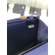 Chanel Grained Leather Boy Wallet On Chain WOC Bag A80287 Navy Blue/Gold