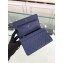 Chanel Grained Leather Boy Wallet On Chain WOC Bag A80287 Navy Blue/Silver