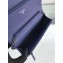 Chanel Grained Leather Boy Wallet On Chain WOC Bag A80287 Navy Blue/Silver