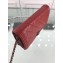 Chanel Grained Leather Boy Wallet On Chain WOC Bag A80287 Red/Silver