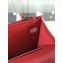 Chanel Grained Leather Boy Wallet On Chain WOC Bag A80287 Red/Silver