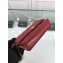 Chanel Grained Leather Boy Wallet On Chain WOC Bag A80287 Red/Gold