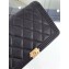 Chanel Caviar Leather Boy Wallet On Chain WOC Bag A80387 Black/Gold