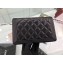 Chanel Lambskin Boy Wallet On Chain WOC Bag A80387 Black/Silver