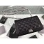 Chanel Lambskin Boy Wallet On Chain WOC Bag A80387 Black/Silver