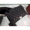 Chanel Lambskin Boy Wallet On Chain WOC Bag A80387 Black/Silver