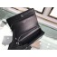 Chanel Lambskin Boy Wallet On Chain WOC Bag A80387 Black/Silver