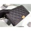 Chanel Lambskin Boy Wallet On Chain WOC Bag A80387 Black/Gold