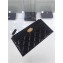Chanel Lambskin Boy Pouch Clutch Bag A84478 Black/Gold