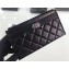 Chanel Lambskin Boy Pouch Clutch Bag A84478 Black/Silver