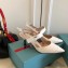Prada Heel 6cm Leather Fastener Strap Pumps White 2019