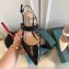 Prada Heel 6cm Leather Fastener Strap Pumps Black 2019
