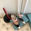 Prada Heel 6cm Leather Fastener Strap Pumps Black/White 2019