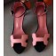 Hermes Heel 6cm Premiere Sandals Suede Pink/Black 2019