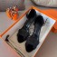 Hermes Heel 6cm Premiere Sandals Glitter Black 2019