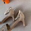 Hermes Heel 6cm Premiere Sandals Glitter Camel 2019