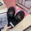 Gucci Quilted Slide Sandals with Interlocking G Horsebit 577680 Leather Black 2019