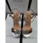 Gucci Heel 11cm Platform 2.5cm Sandals with Double G 573021 Silver 2019