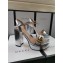 Gucci Heel 11cm Platform 2.5cm Sandals with Double G 573021 Silver 2019