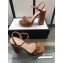 Gucci Heel 11cm Platform 2.5cm Sandals with Double G 573021 Khaki 2019