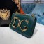 Dolce & Gabbana Baroque DG Girls Shoulder Bag In Nappa Leather Green 2019