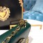 Dolce & Gabbana Baroque DG Girls Shoulder Bag In Nappa Leather Green 2019