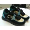 Chanel Suede Calfskin Sneakers G34360 Fabric Black/Gold/Turquoise 2019