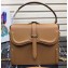 Prada Belle Leather Shoulder Tote Bag 1BN004 Cognac 2019