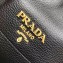 Prada Leather Bucket Bag 1BE018 Black 2019