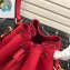 Prada Leather Bucket Bag 1BE018 Red 2019
