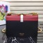 Prada Belle Leather Shoulder Bag 1BD188 Red/Black/White 2019