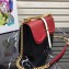 Prada Belle Leather Shoulder Bag 1BD188 Red/Black/White 2019