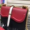 Prada Belle Leather Shoulder Bag 1BD188 Red/Black/White 2019