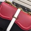 Prada Belle Leather Shoulder Bag 1BD188 Red/Black/White 2019