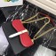 Prada Belle Leather Shoulder Bag 1BD188 Red/Black/White 2019